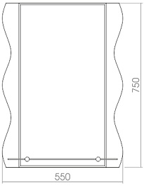 Mixline Зеркало Престиж Лацио 55 – фотография-2